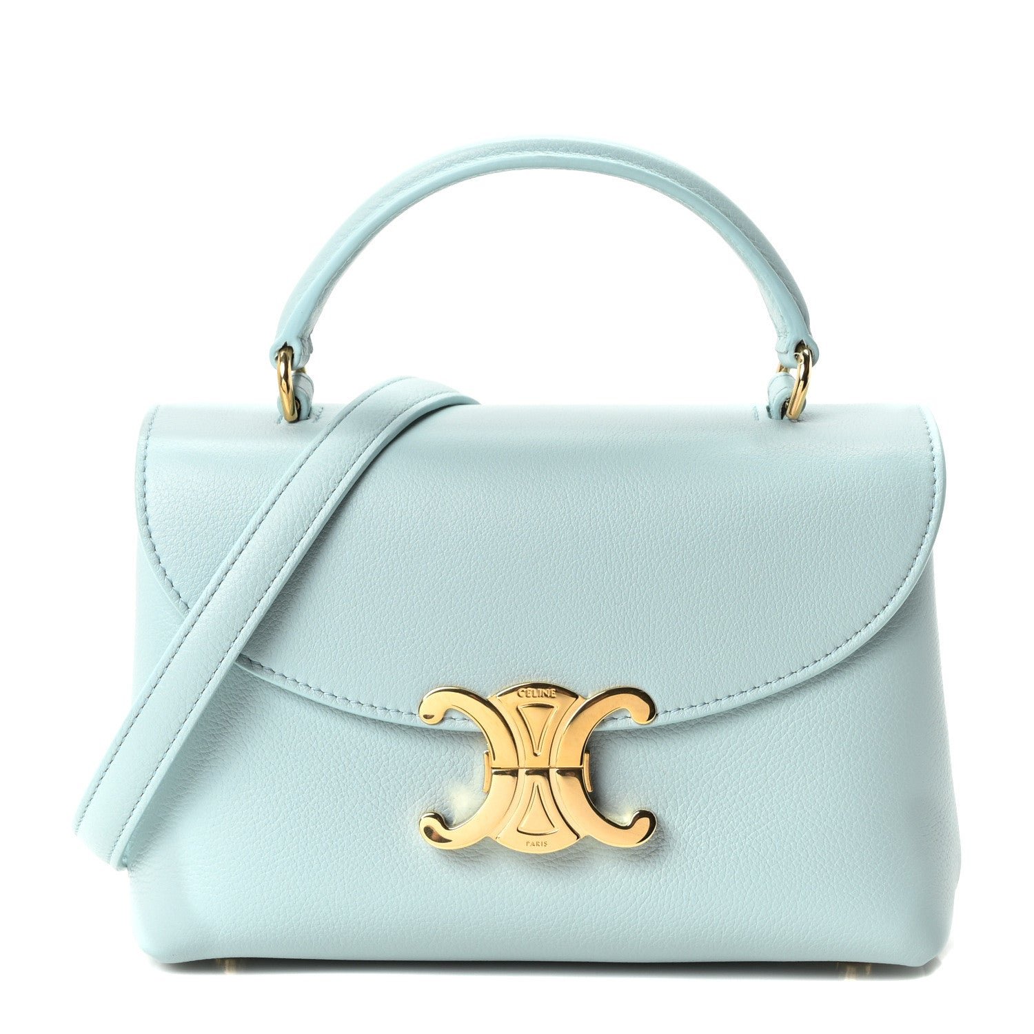 Celine Supple Grained Calfskin Teen Nino Powder Blue
