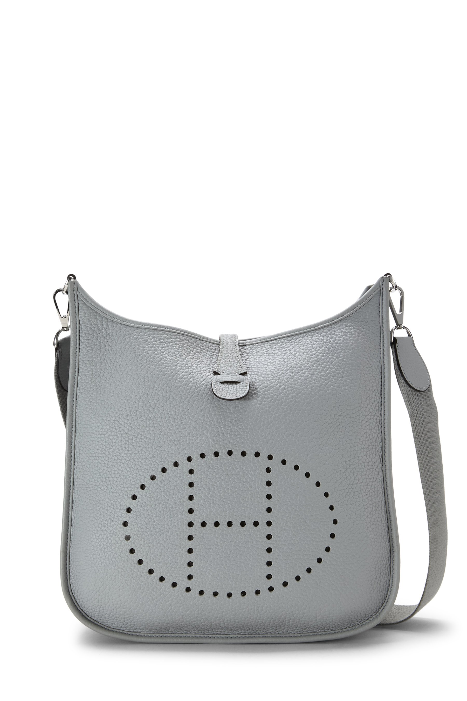 Hermes Gris Pantin Clemence Evelyne III PM