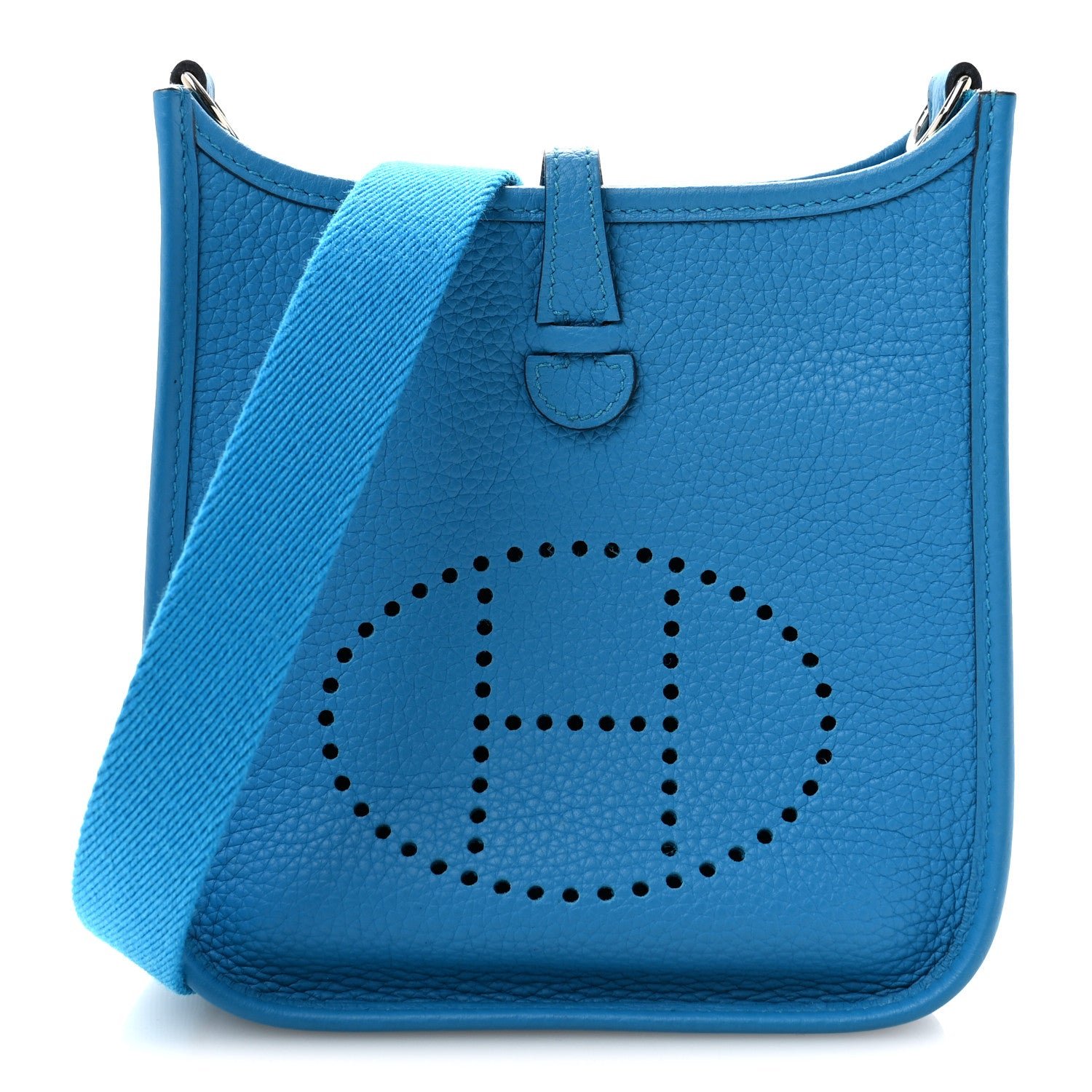 Hermes Taurillon Clemence Evelyne TPM Bleu Zanzibar