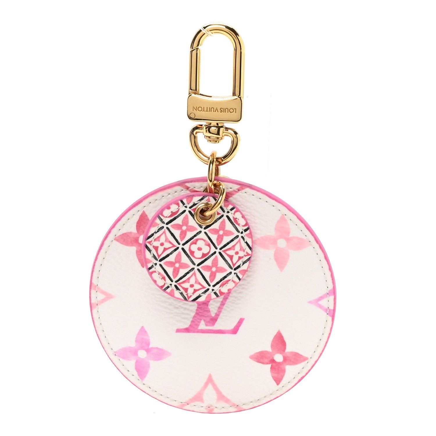 Louis Vuitton Monogram Giant By The Pool 2.0 Illustre Resort Bag Charm Key Holder Rose