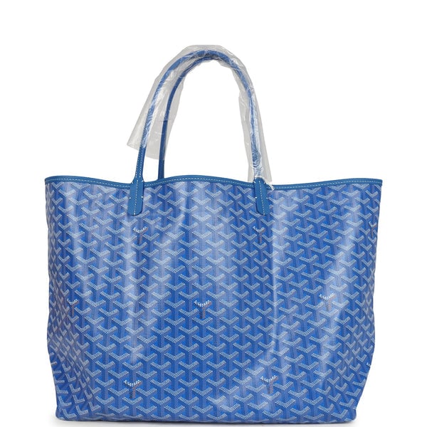 Goyard Goyard Goyardine Sky Blue St. Louis GM Tote Bag Palladium Hardware