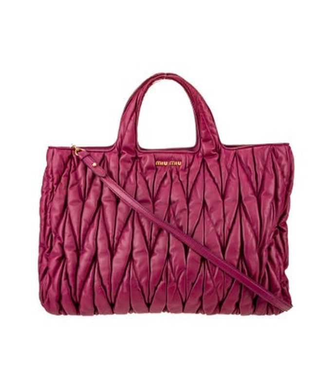 Miu Miu Miu Leather Matelasse