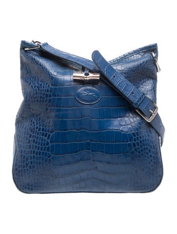 Embossed Leather Crossbody Bag