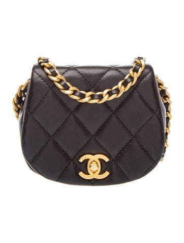 Paris-Chateau Mini Coco Mail Clutch w/ Chain