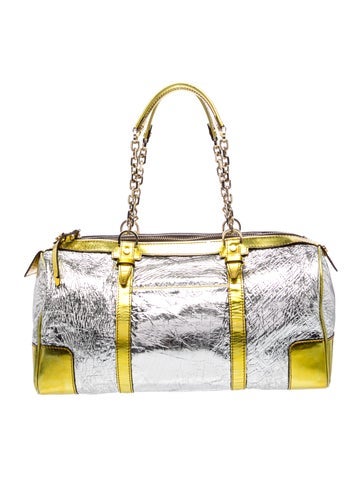Patent Leather Top Handle Bag