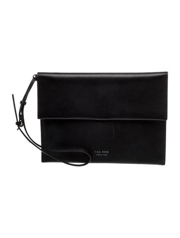 The Row Calfskin Foldover Pouch Small