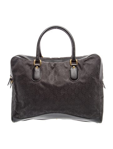 GG Canvas Weekender Bag Vintage