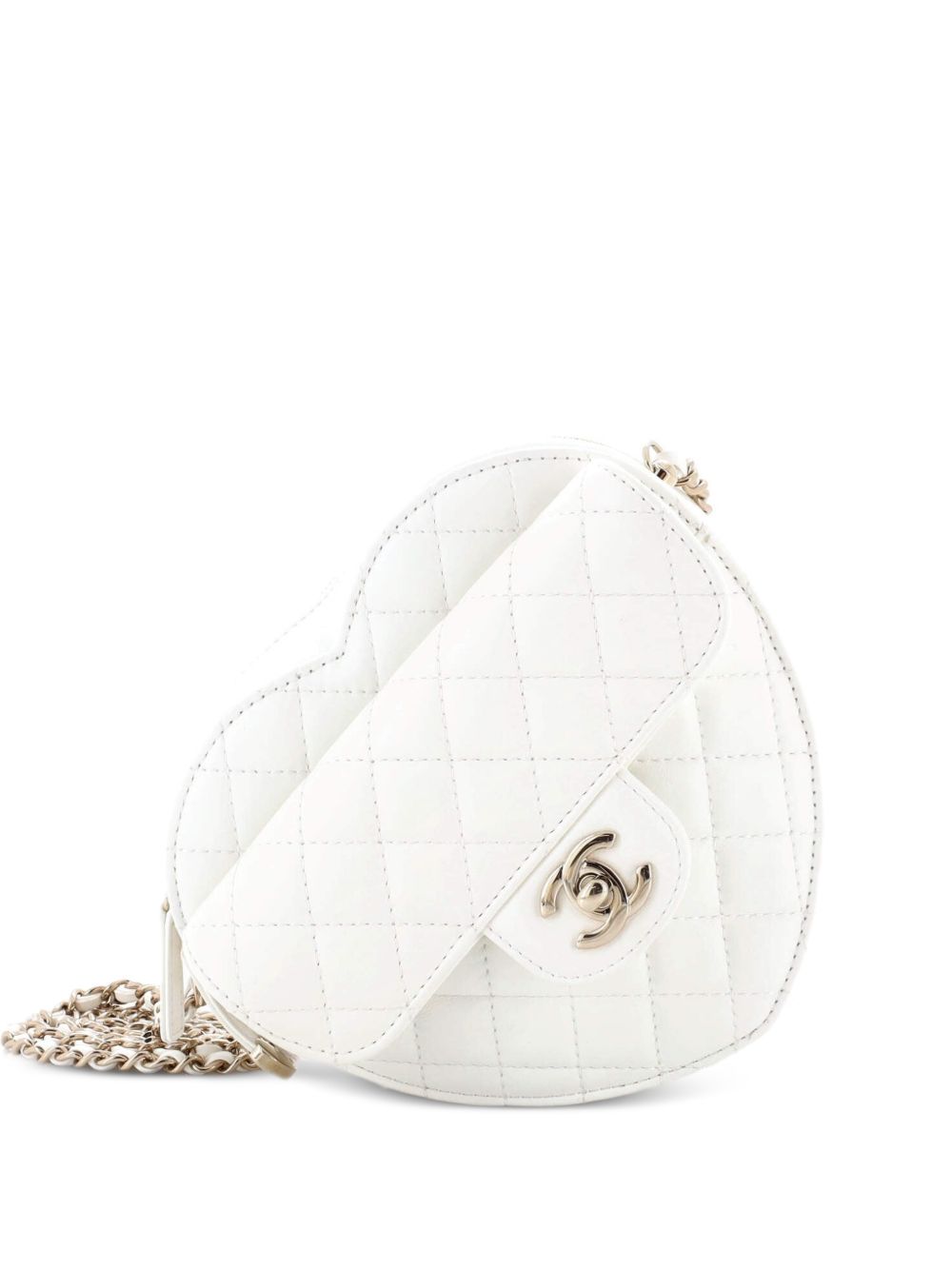 Chanel CC in Love Heart Bag Quilted Lambskin crossbody bag