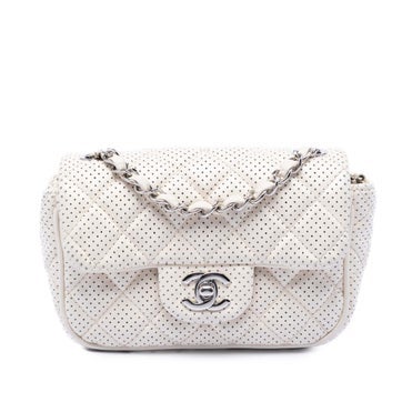 Lambskin Mini Perforated Lambskin Punch Flap