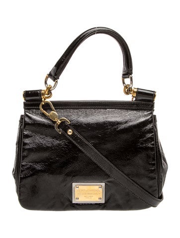Patent Leather Top Handle Bag
