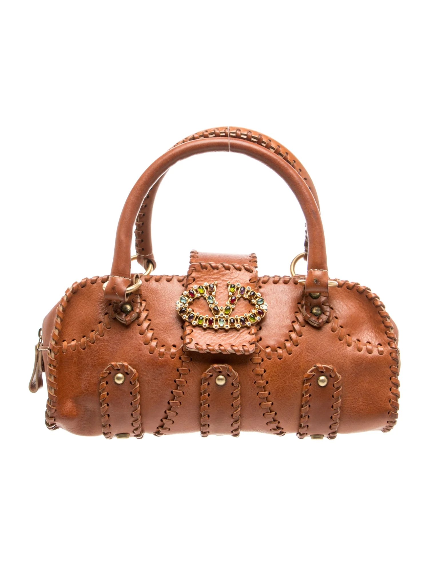 Leather Top Handle Bag