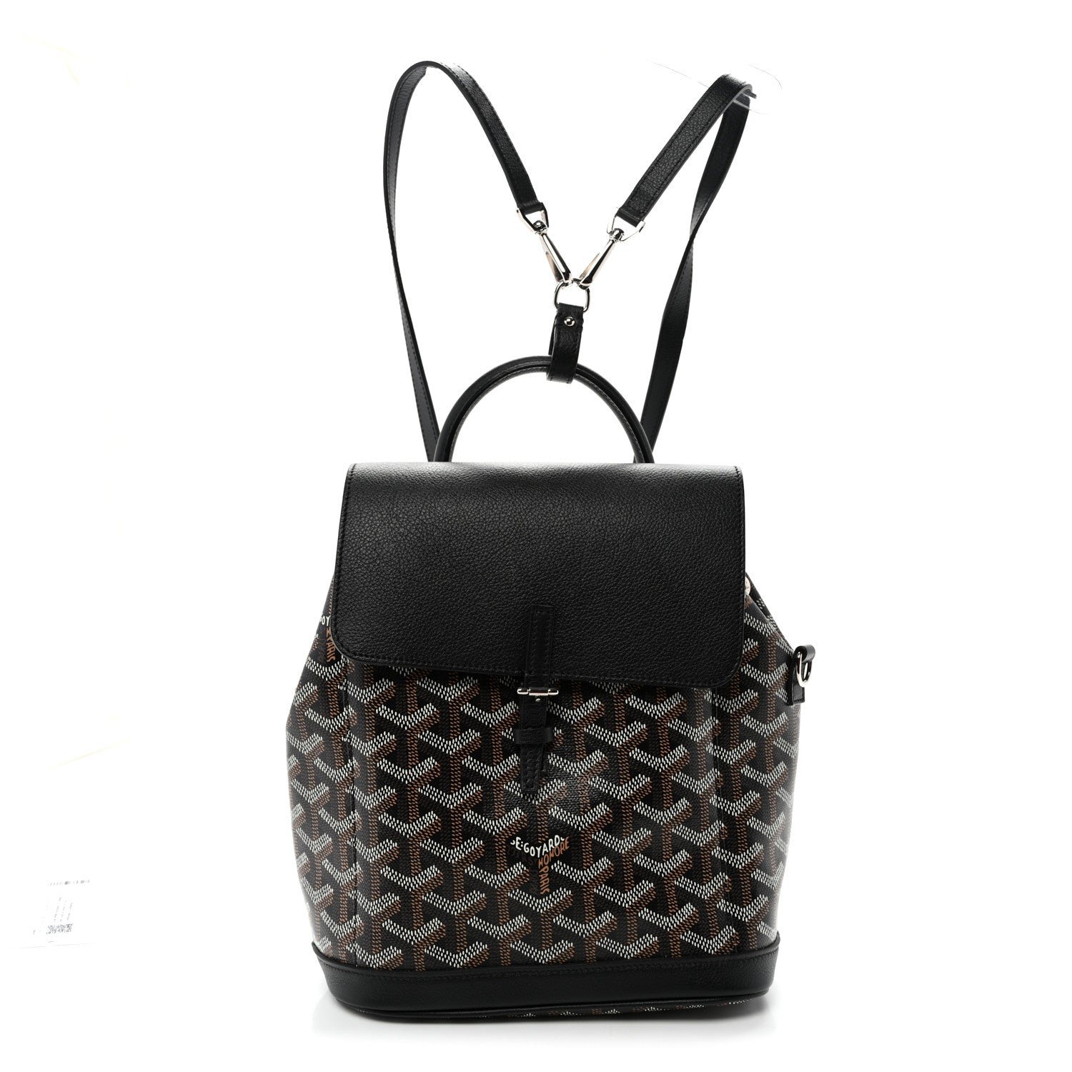 Goyard Goyardine Calfskin Mini Alpin Backpack Black