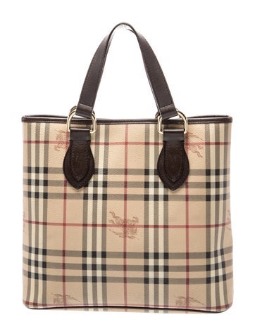 Haymarket Check Top Handle Bag