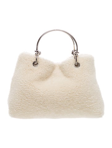 Jil Sander Shearling Top Handle Bag