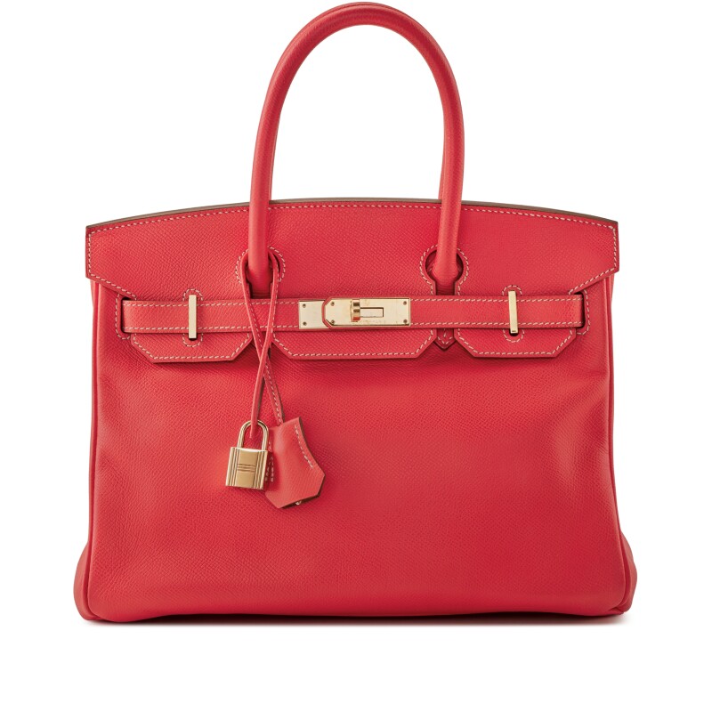 Hermes Rose Jaipur and Gold Verso Epsom Candy Birkin 30 Permabrass Hardware, 2010