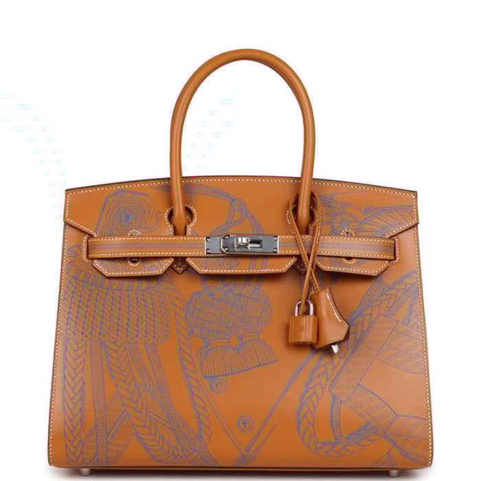 Hermes Hermes Birkin Sellier 30 "Zouaves Et Dragons" Naturel Sable Butler Palladium Hardware