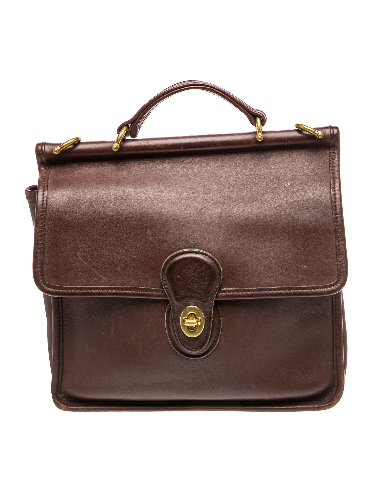 Leather Top Handle Bag