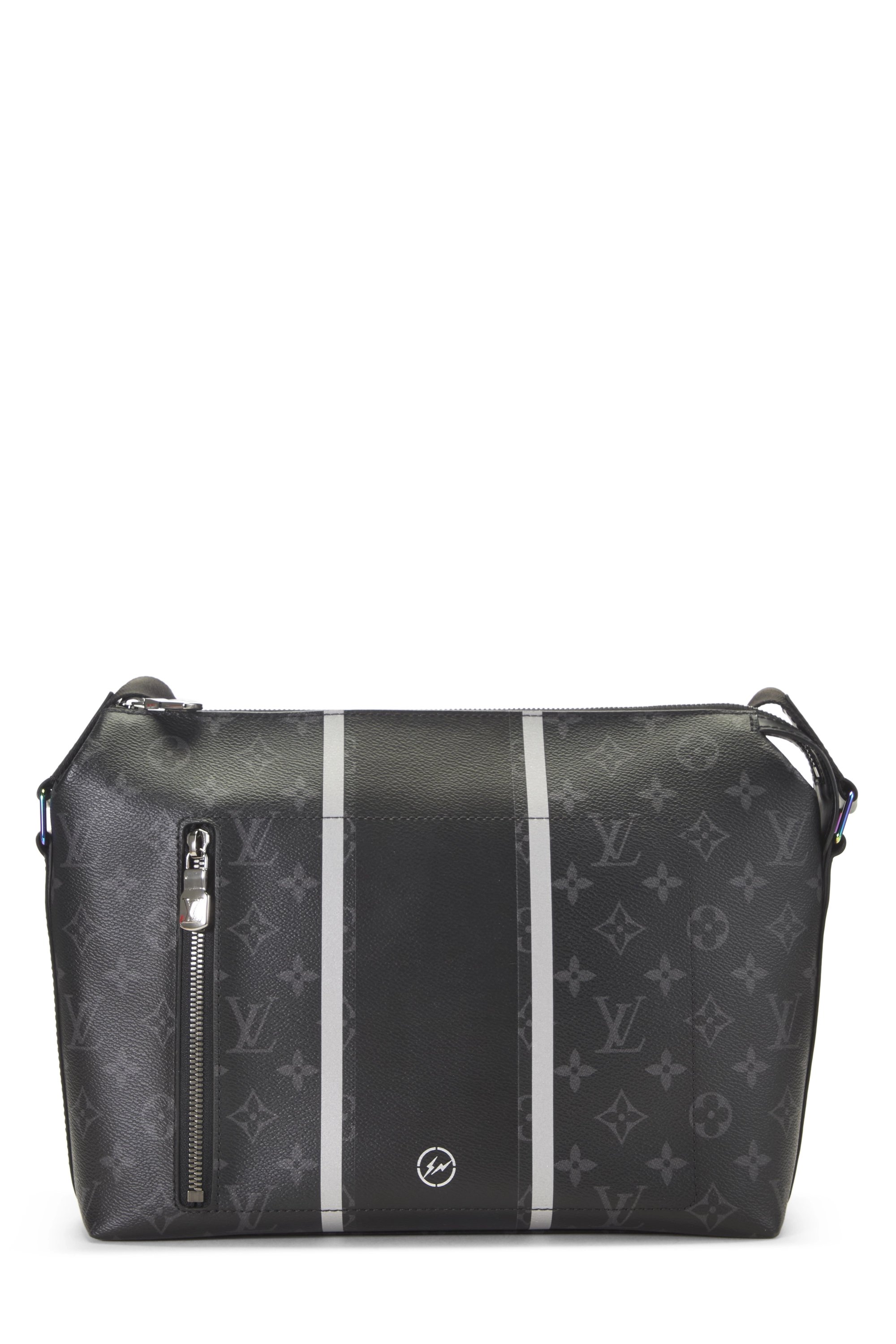Fragment x Louis Vuitton Black Monogram Eclipse Messenger PM