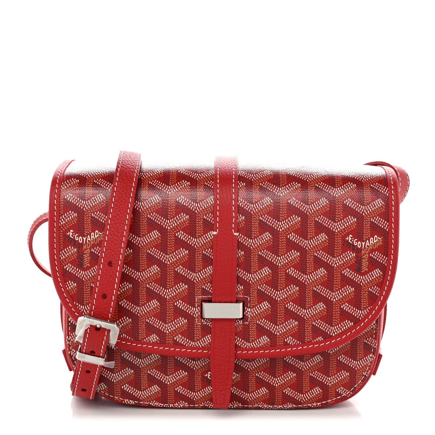 Goyard Goyardine Belvedere II PM Messenger Bag Red