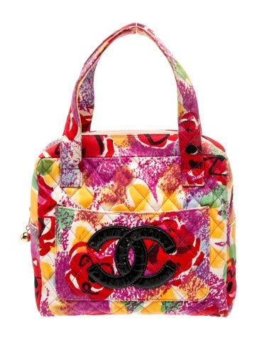 Floral Canvas Handle Bag