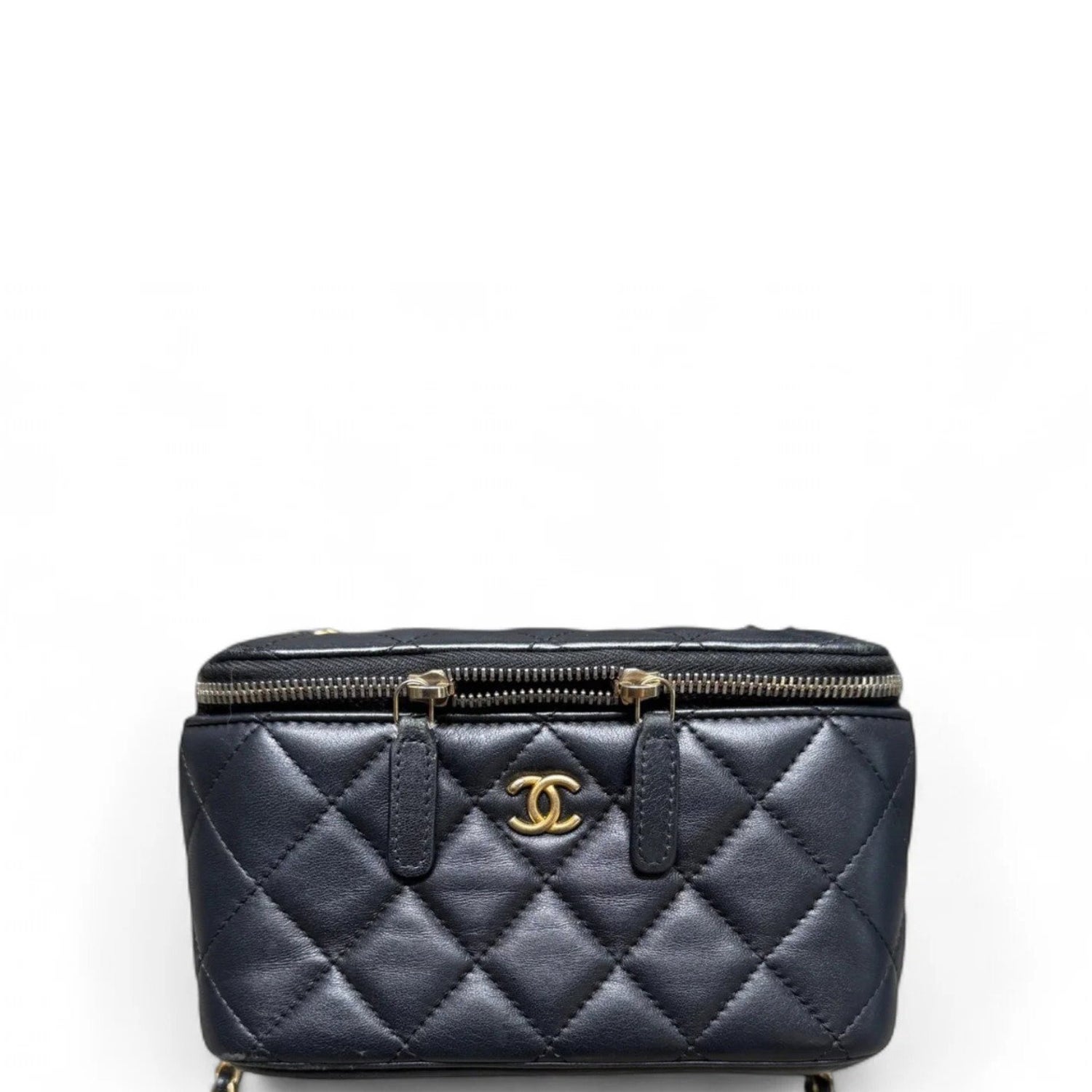 Chanel Calfskin Pearl Crush Vanity Case Small