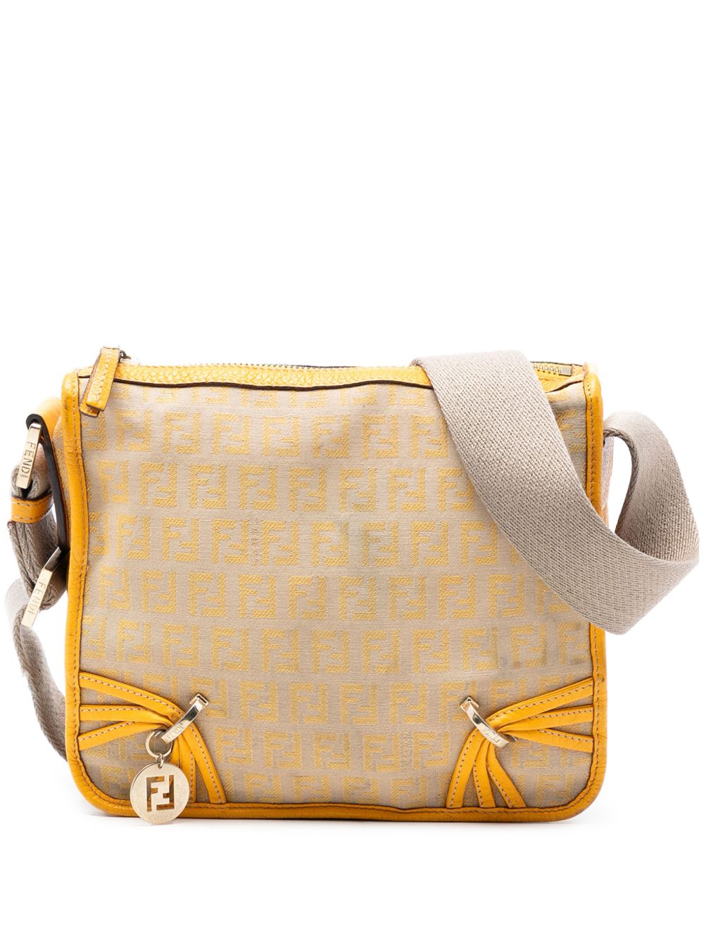 2000-2010 Zucchino Canvas F Charm crossbody bag