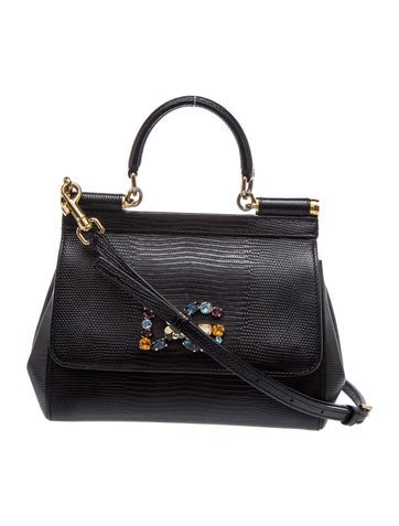Embossed Leather Crossbody Bag