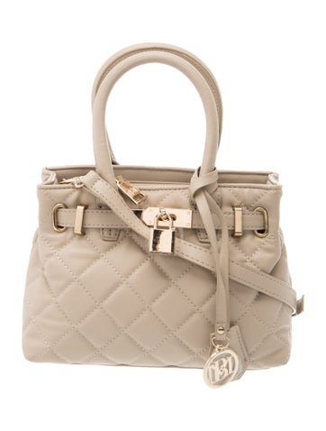 Badgley Mischka Leather Top Handle Bag