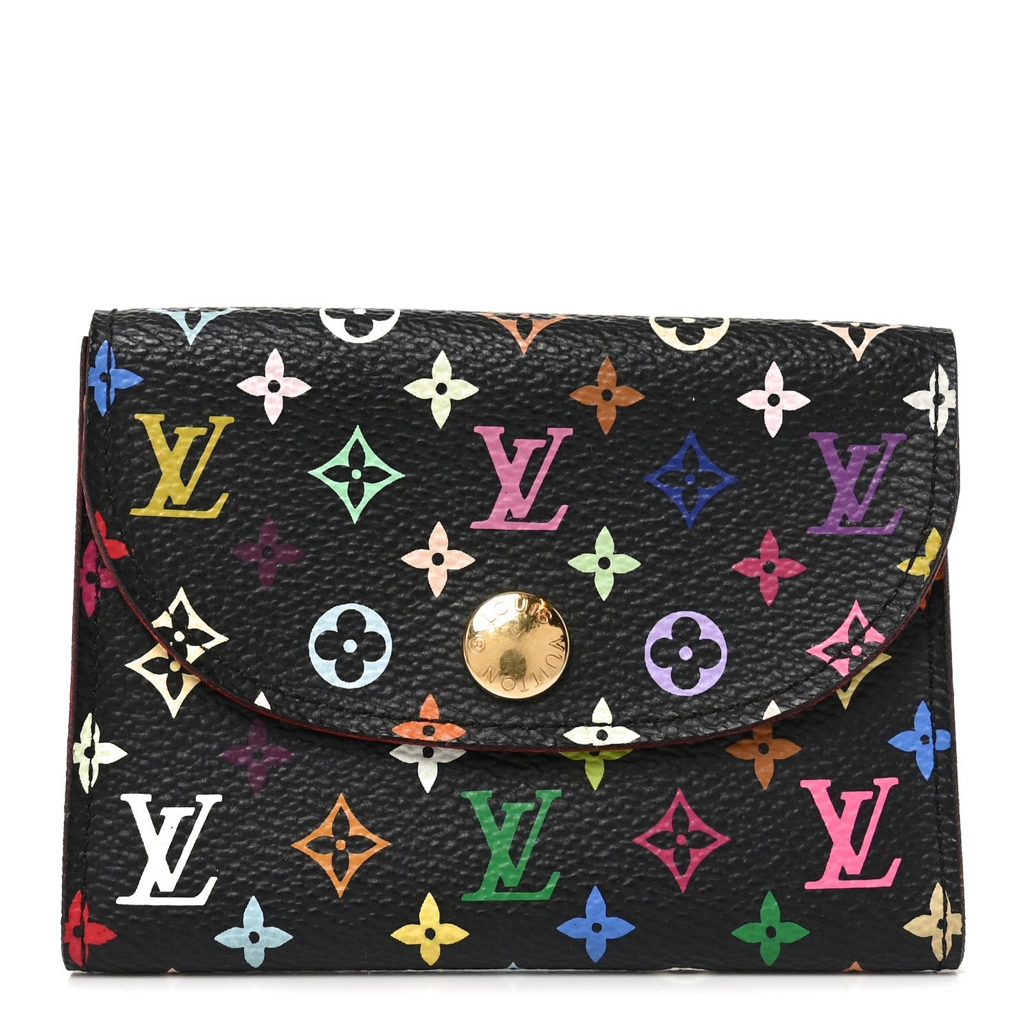 Louis Vuitton Monogram Multicolor Business Card Holder Black Grenade