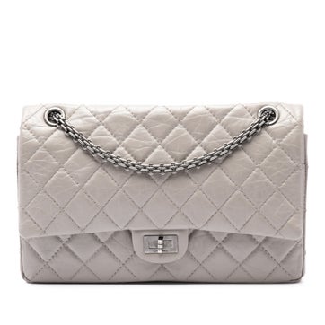 Calf Leather Quilted Aged Calfskin Reissue 2.55 Double Flap