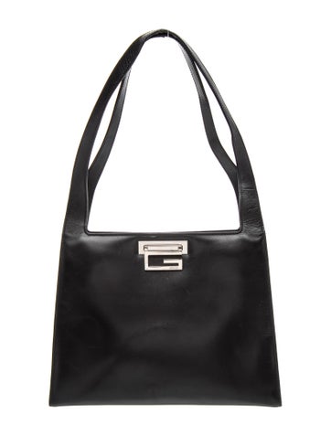 Leather Leather Logo Clasp Bag