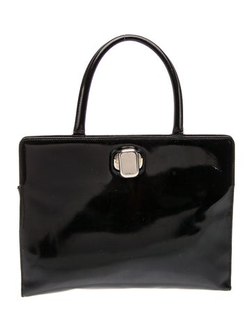 Furla Patent Leather Top Handle Bag
