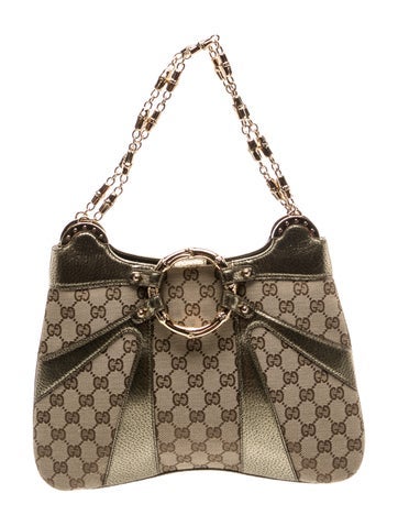 GG Canvas GG Canvas Bamboo Ring Shoulder Bag