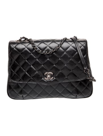 Large Quilted CC Flap Bag