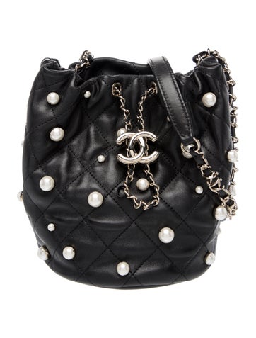 Small About Pearls Bucket Bag