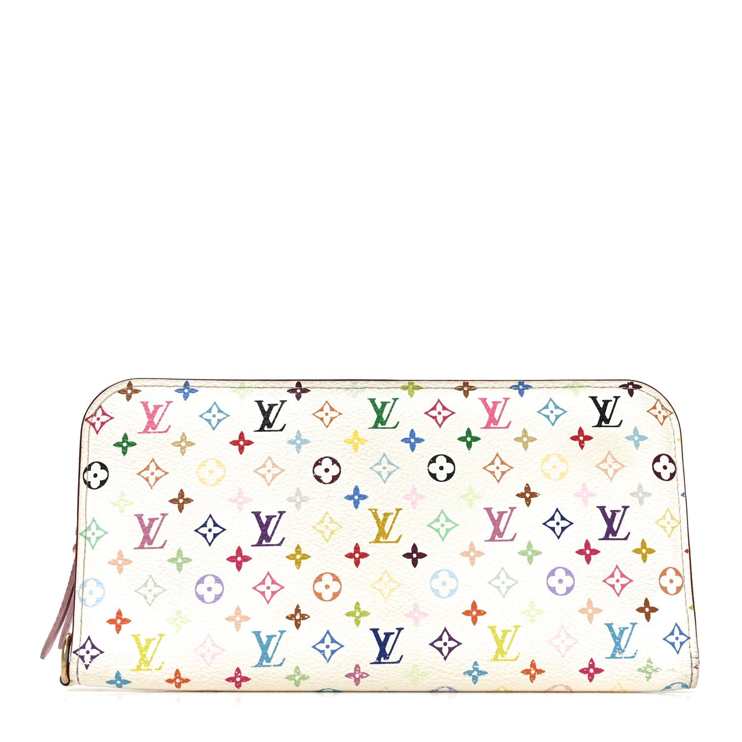 Louis Vuitton Monogram Multicolor Insolite Wallet White Litchi