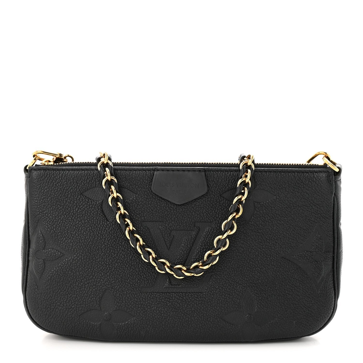 Louis Vuitton Empreinte Monogram Giant Multi Pochette Accessories Large Pochette Black