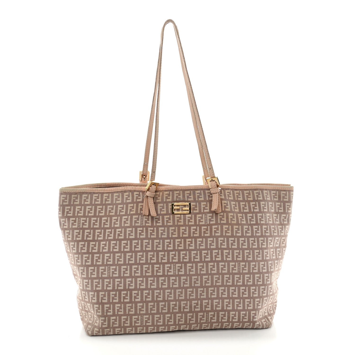 Fendi Fendi Zucchino Vitello Shopping Tote Cipria