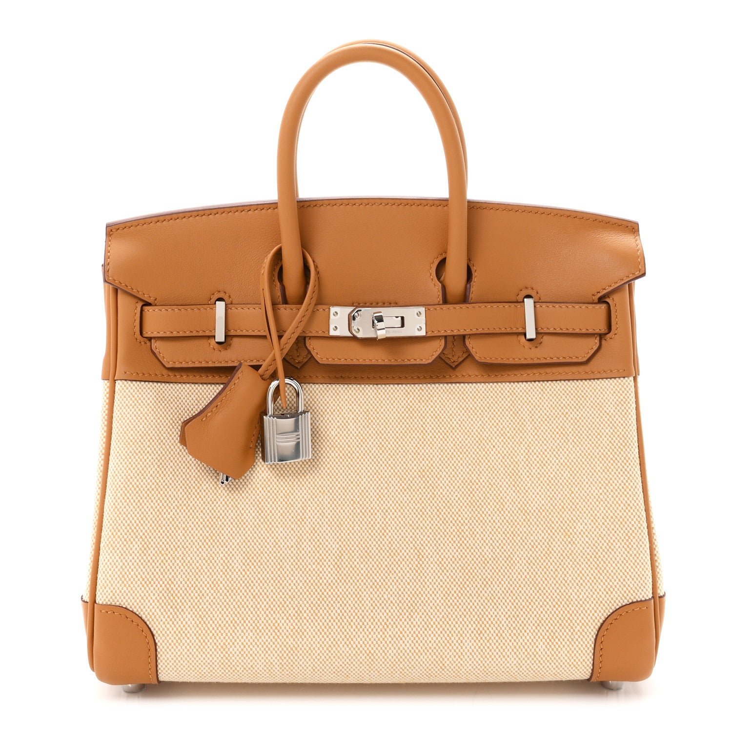 Hermes Toile H Swift Birkin 25 Sesame
