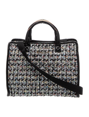 Tweed Top Handle Bag
