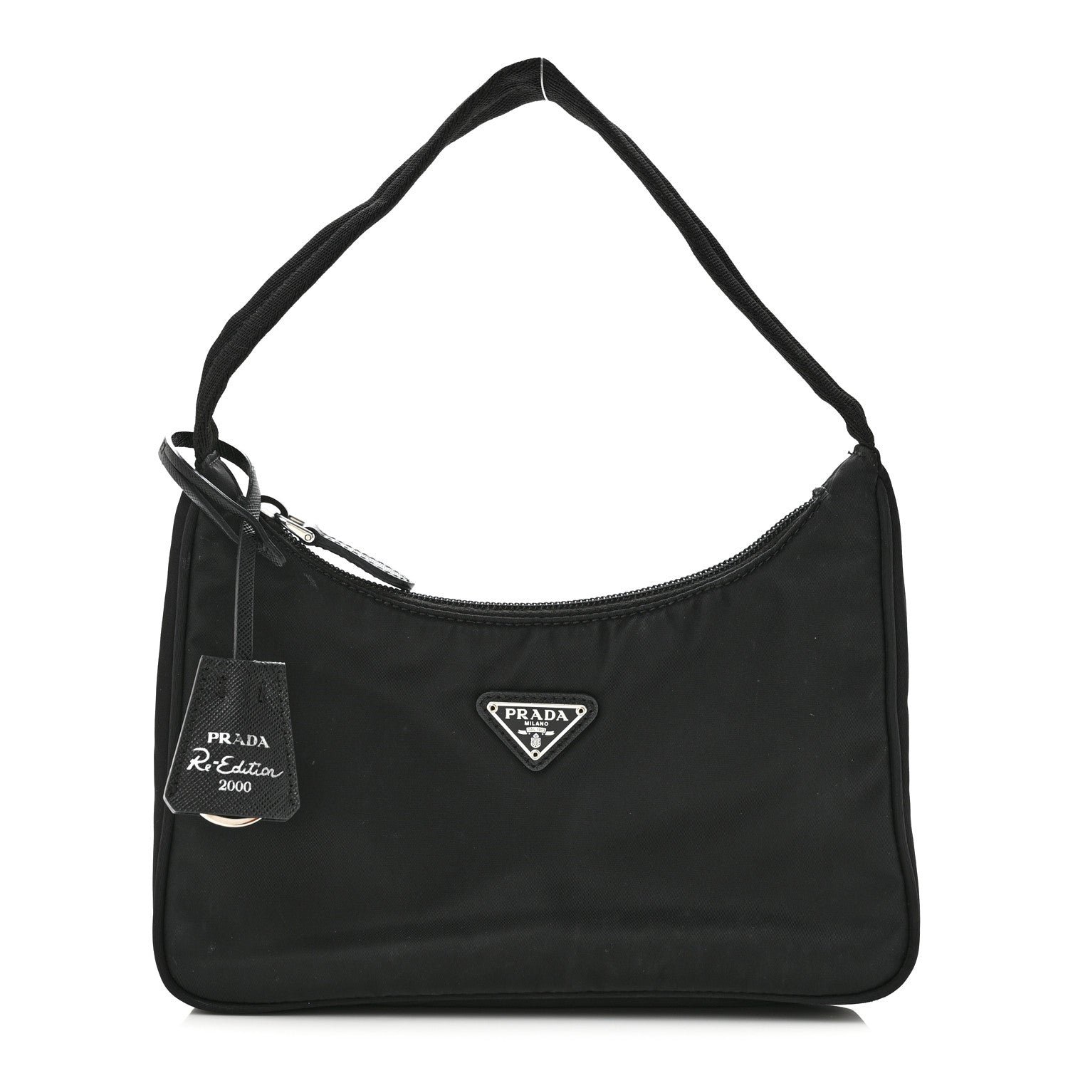 Prada Tessuto Nylon Mini Re-Edition 2000 Bag Black