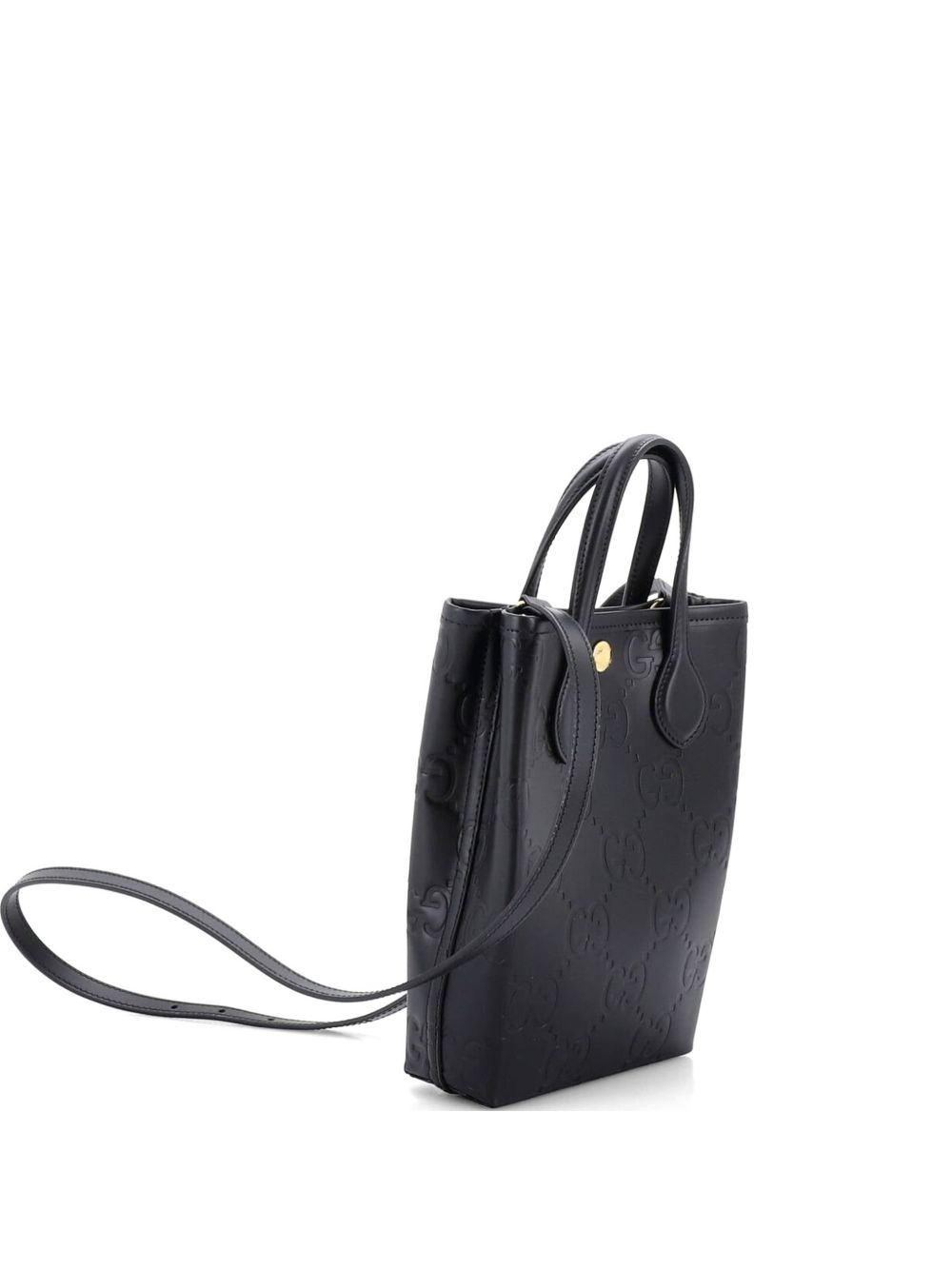 Vertical GG Embossed Leather Mini tote bag