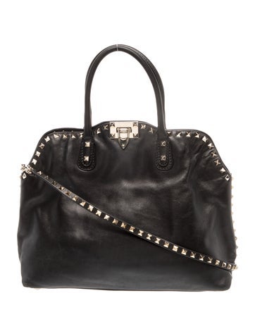 Rockstud Top Handle Bag