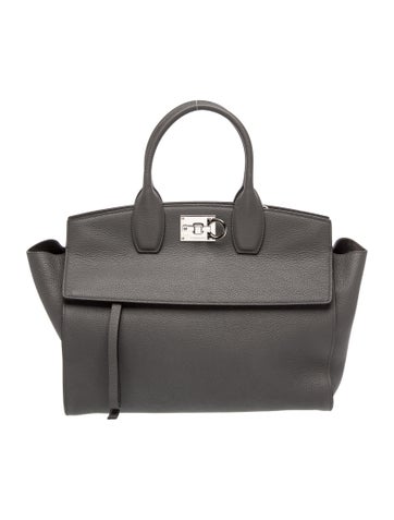Leather Top Handle Bag