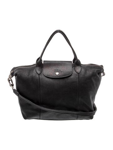 Longchamp Leather Top Handle Bag
