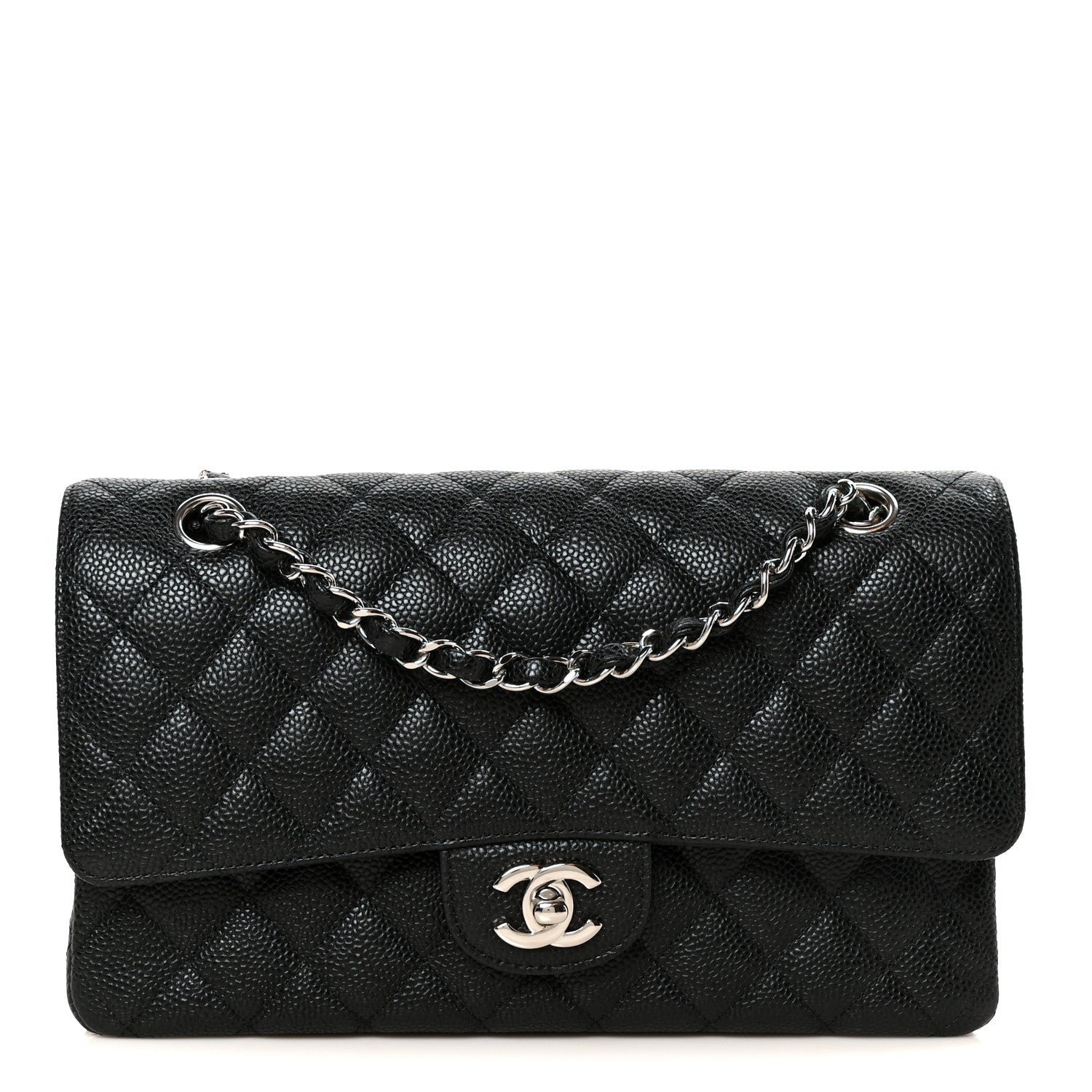 Chanel Caviar Quilted Medium Double Flap Black