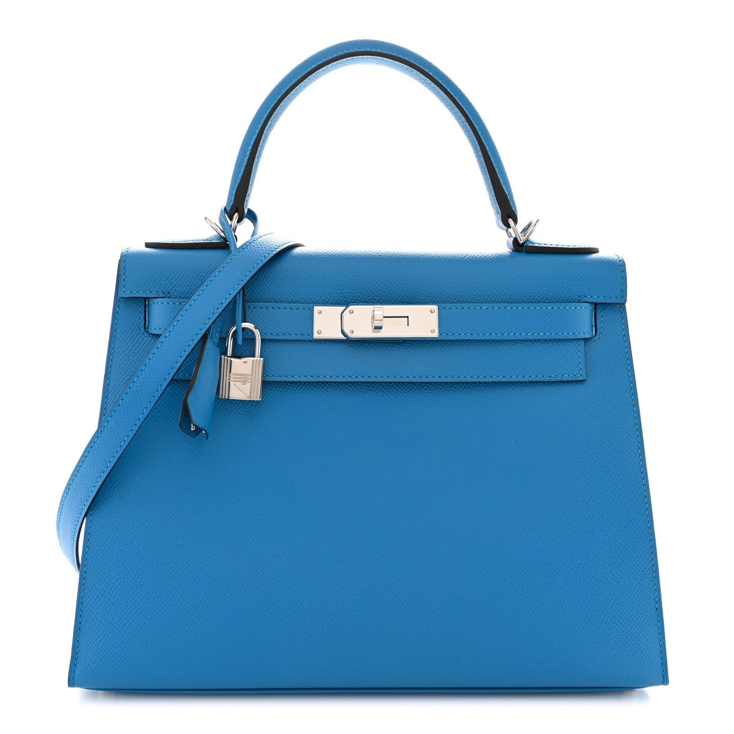 Hermes Hermes Epsom Kelly Sellier 28 Bleu Zanzibar