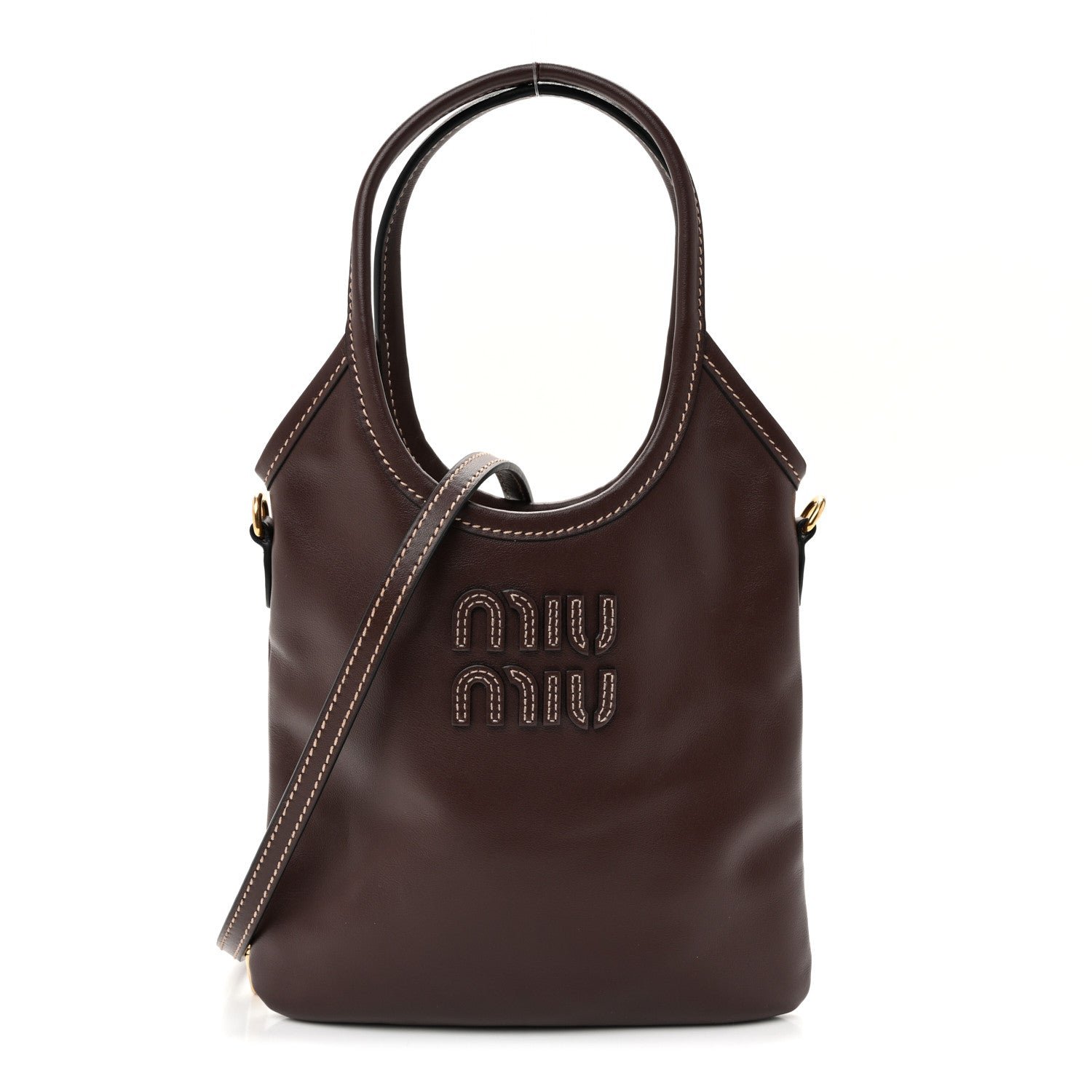 Miu Miu Soft Calf Softy Mini Ivy Tote Radica