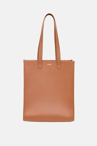 Leather Book Tote Bag