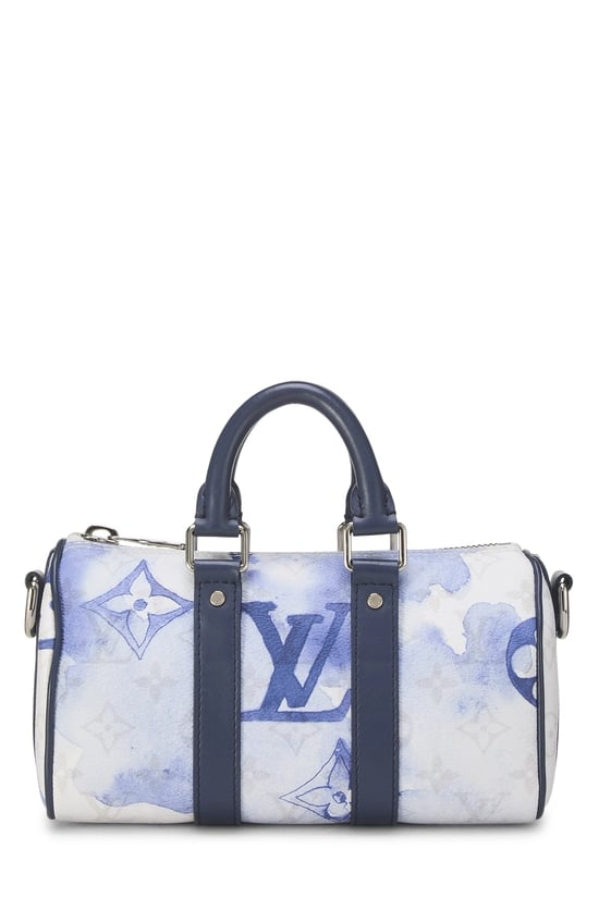 Louis Vuitton Blue Watercolor Monogram Keepall XS